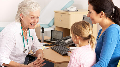 GP with child and parent