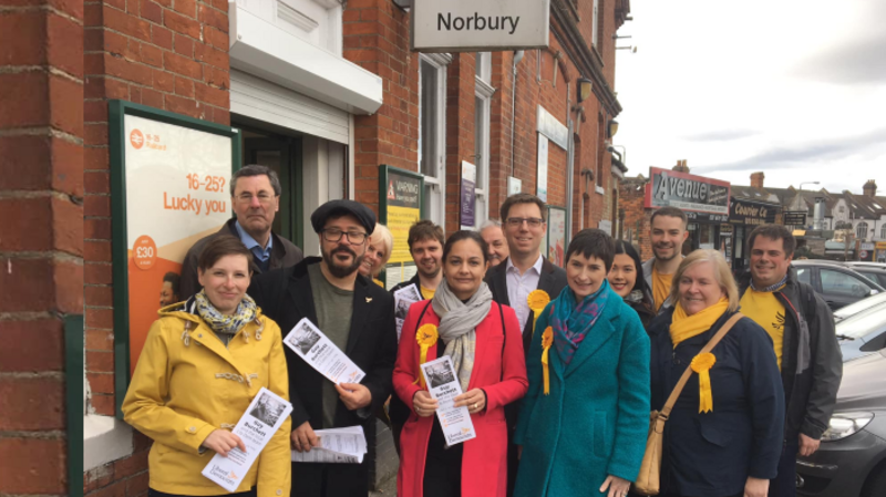 Volunteers campaigning in Croydon