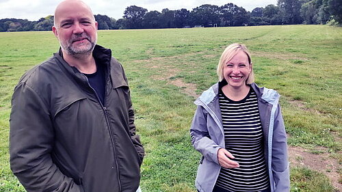Claire Bonham and Steve Penketh