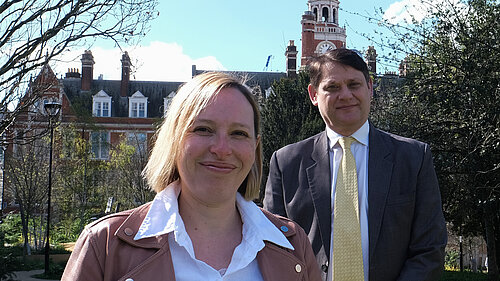 Cllr Claire Bonham and Lib Dem Croydon Mayoral candidate Richard Howard 