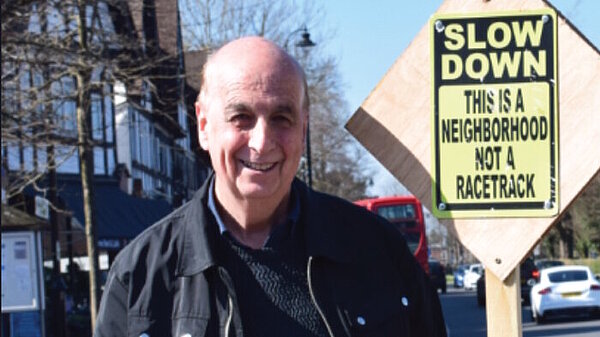 John Jefkins campaigning in Old Coulsdon